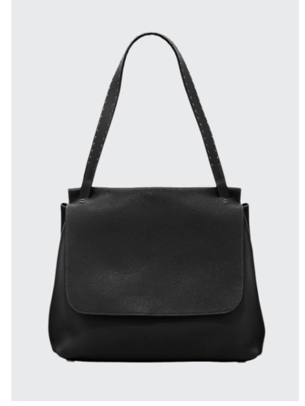 THE ROW Top Handle 14 shoulder bag, black leather